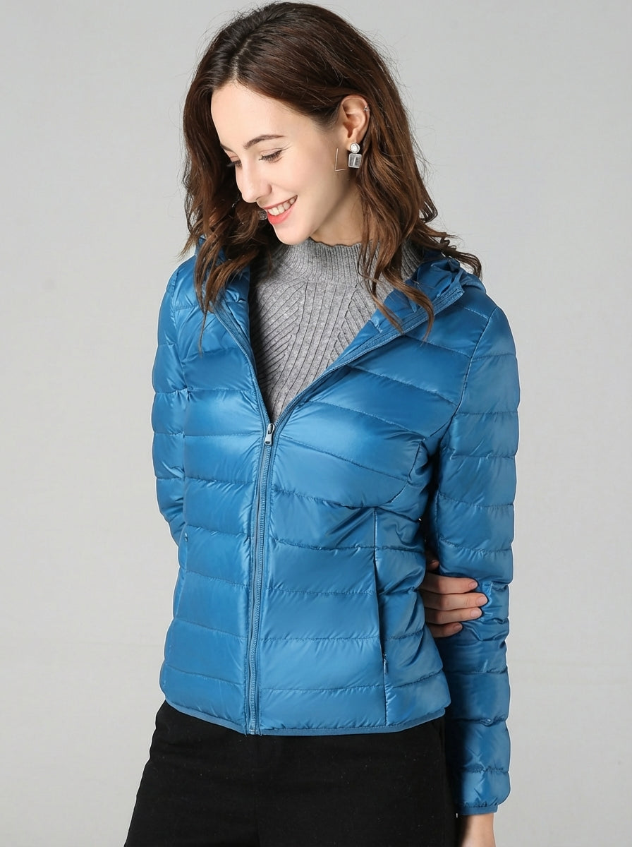 Donsjas Hoymans dames, capuchon, winterjas, comfortabel en stijlvol design.