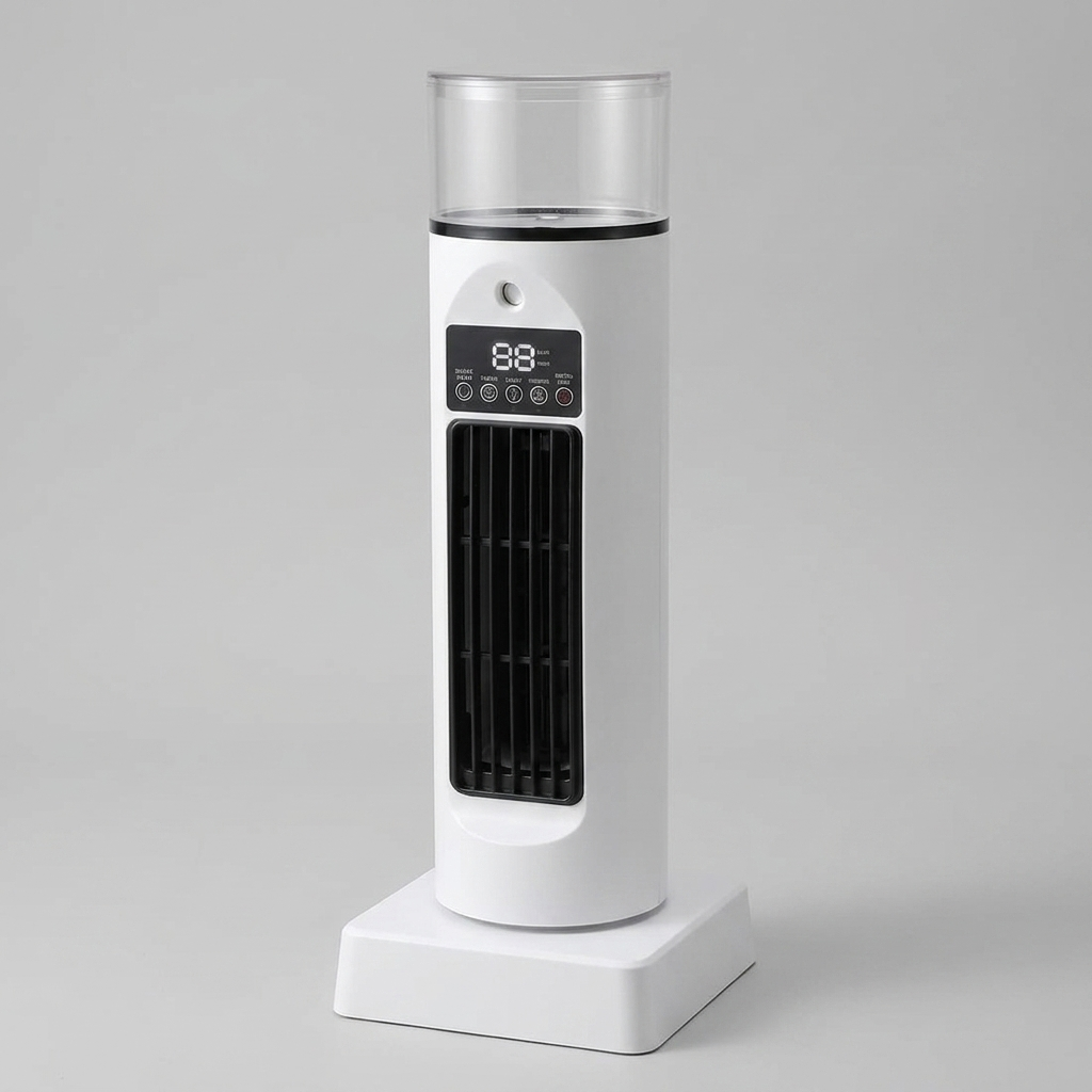 Multifunctionele USB bureauventilator, luchtkoeler & bevochtiger (mvb26) met afstandsbediening voor comfort.
