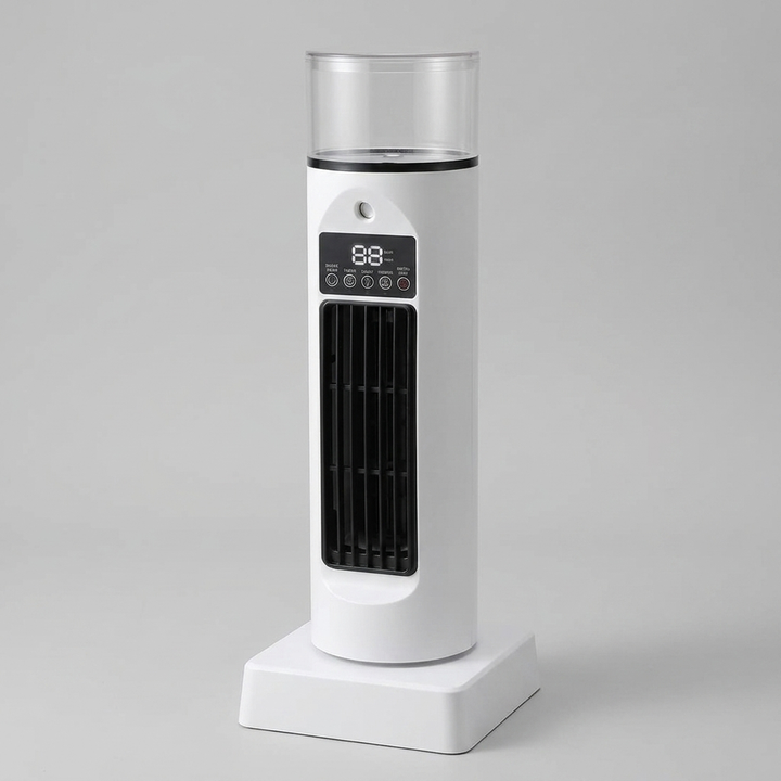 Multifunctionele USB bureauventilator, luchtkoeler & bevochtiger (mvb26) met afstandsbediening voor comfort.