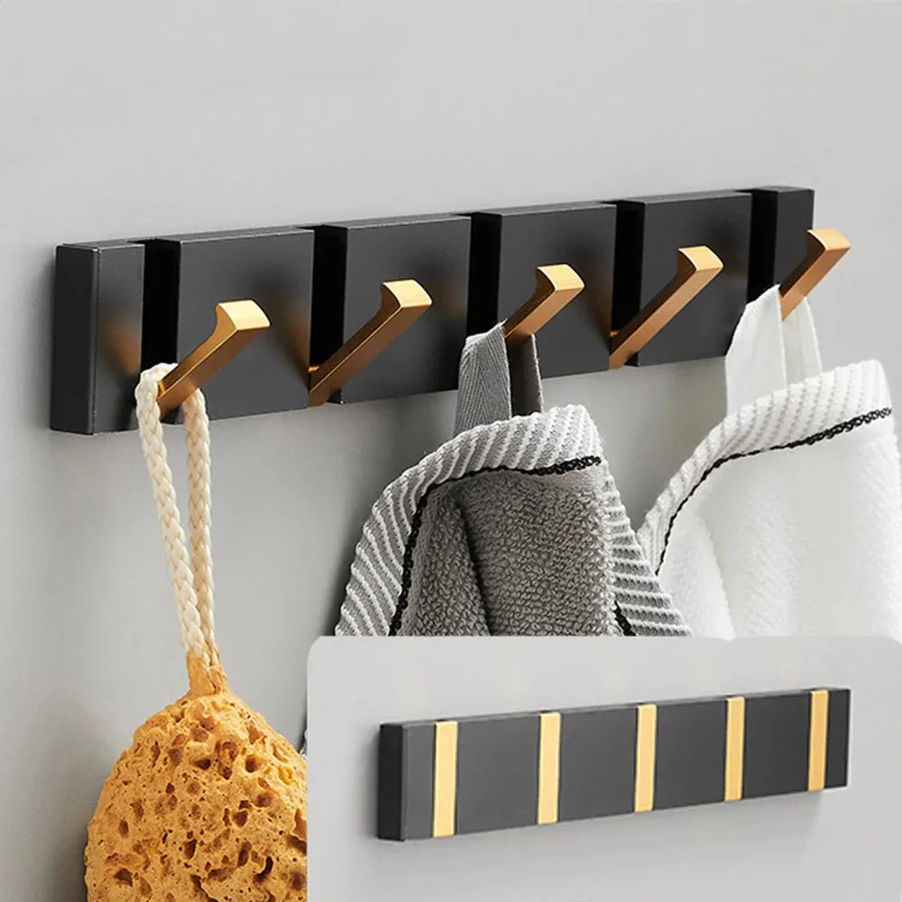 Luxe opklapbare wandhaak voor jassen & tassen. Ruimtebesparend en modern design voor hal of badkamer.