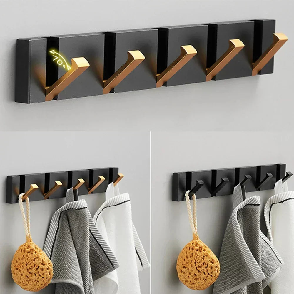 Design opklapbare wandhaak voor een luxe interieur. Ideaal voor jassen, tassen of handdoeken.
