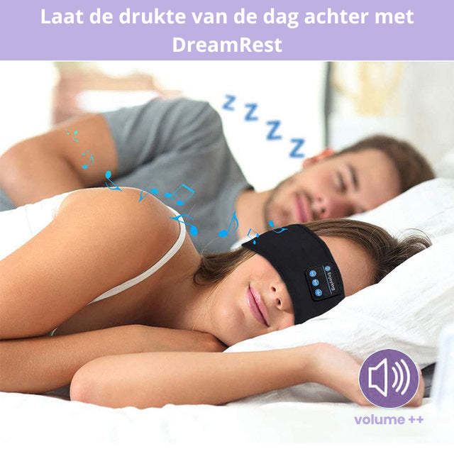 Unisex slaap koptelefoon & oogmasker; draadloos, comfortabel en bevordert ontspannen slaap.