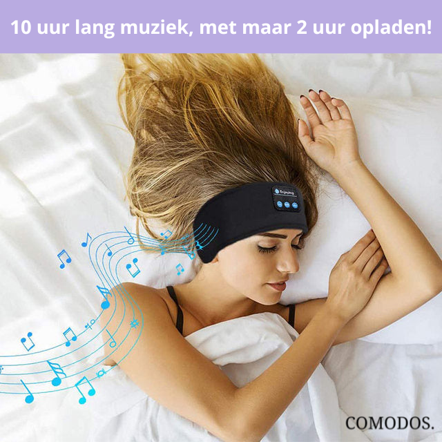 Innovatief slaapmasker met bluetooth koptelefoon, perfect voor reizen en ultieme nachtrust.
