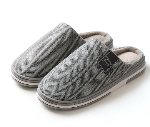 Comfortabele en warme heren pantoffels "Gentlemens Feet Nieuw" voor ontspannen momenten thuis, met antislip.