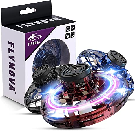 "Innovatief vliegend infrarood UFO speelgoed met 360 graden rotatie, blauw ABS-materiaal, geschikt voor kinderen."