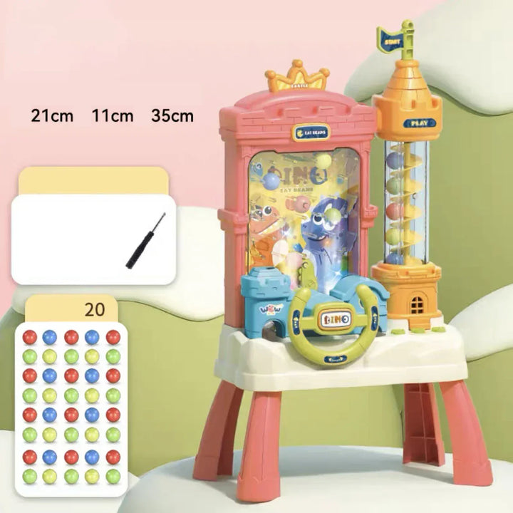 "Interactief CatchCastle elektrisch speelgoed met kleurrijke ballen, stimuleert ouder-kind interactie en educatief spel."