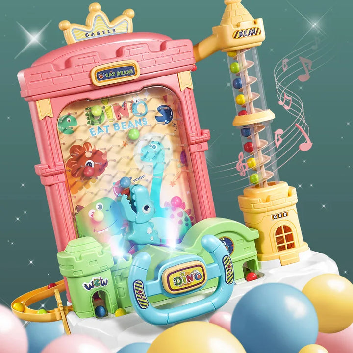 "Interactief CatchCastle elektrisch speelgoed met kleurrijke ballen, stimuleert ouder-kind interactie en educatief spel."