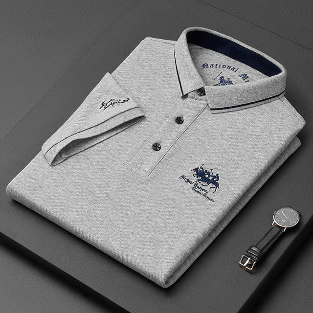 Heren polo met knoopsluiting. Stijlvol en comfortabel voor casual heren mode.