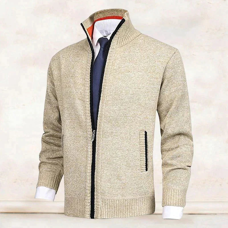 Casual heren vest met rits en kraag, perfect voor dagelijks gebruik in herfst en winter.