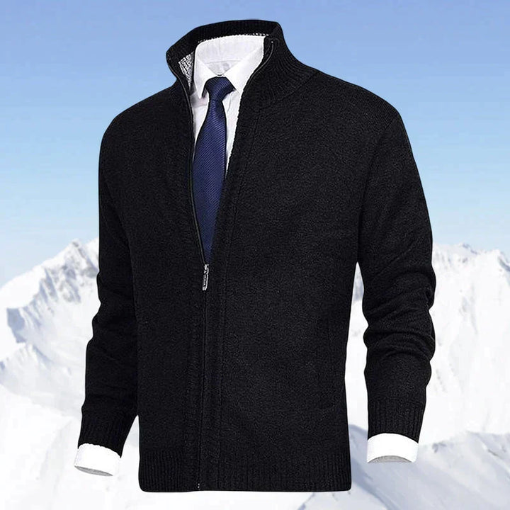 Veelzijdig heren ritsvest, combineert elegantie met comfort, geschikt voor herfst en winter.