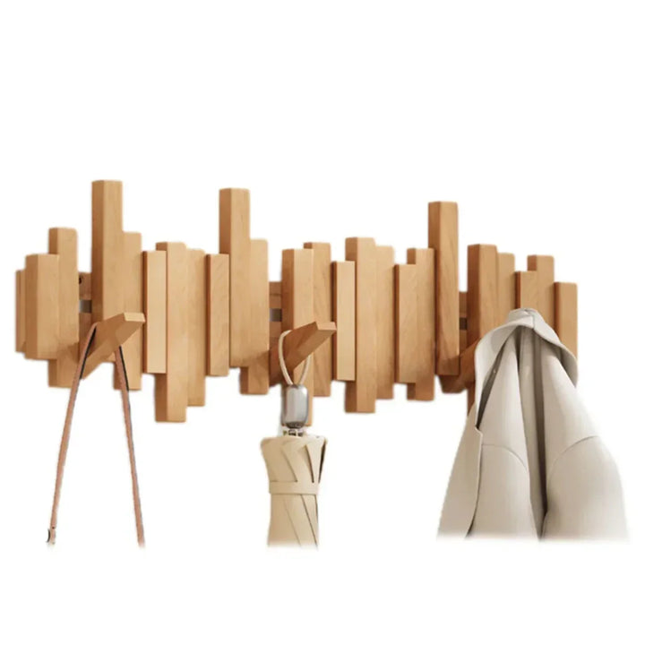 De Piano wandkapstok: duurzaam walnoothout of beukenhout voor een design interieur met efficiënte organisatie.
