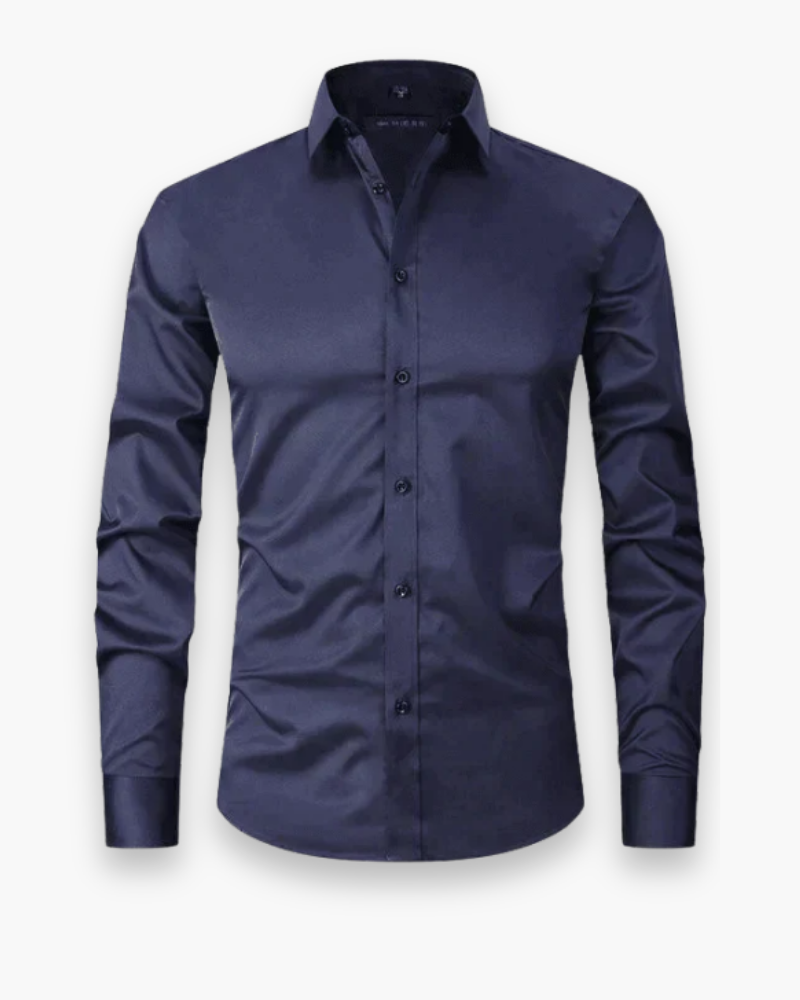 Wit klassiek herenoverhemd, tijdloos en comfortabel; geschikt voor elke zakelijke of casual setting.