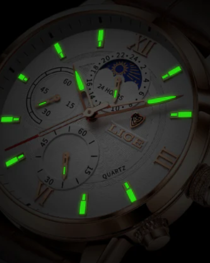 Klassiek waterdicht herenhorloge, elegant design, tijdloos en robuust, ideaal voor zowel formele als informele gelegenheden