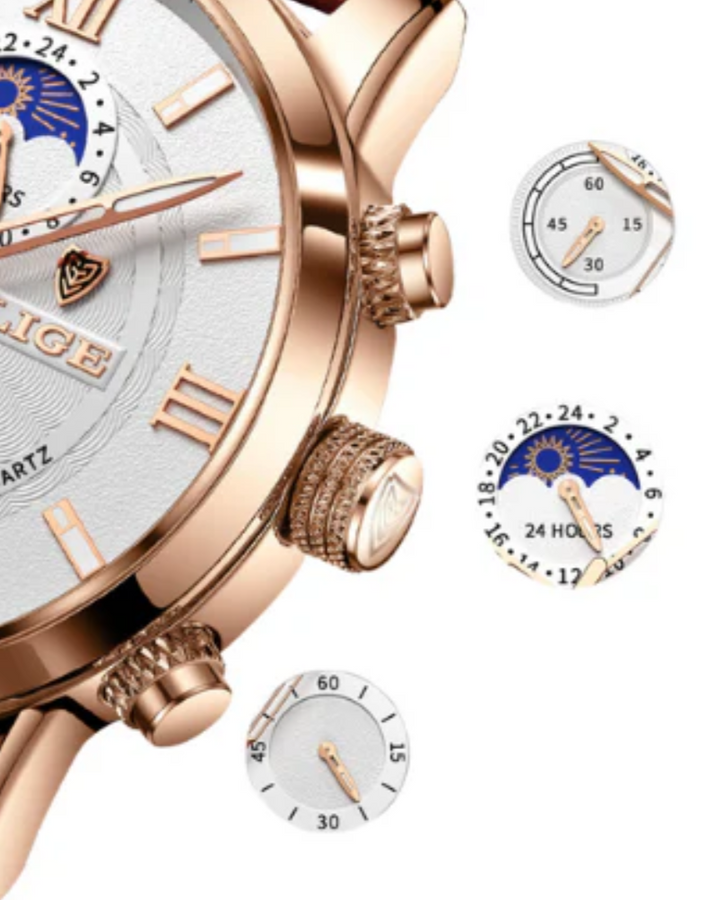 Klassiek waterdicht herenhorloge, elegant design, tijdloos en robuust, ideaal voor zowel formele als informele gelegenheden