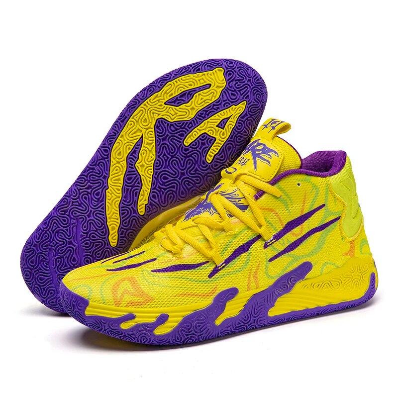 Comfortabele heren sportschoenen voor basketbal, ideaal voor snelle bewegingen en sprongen.