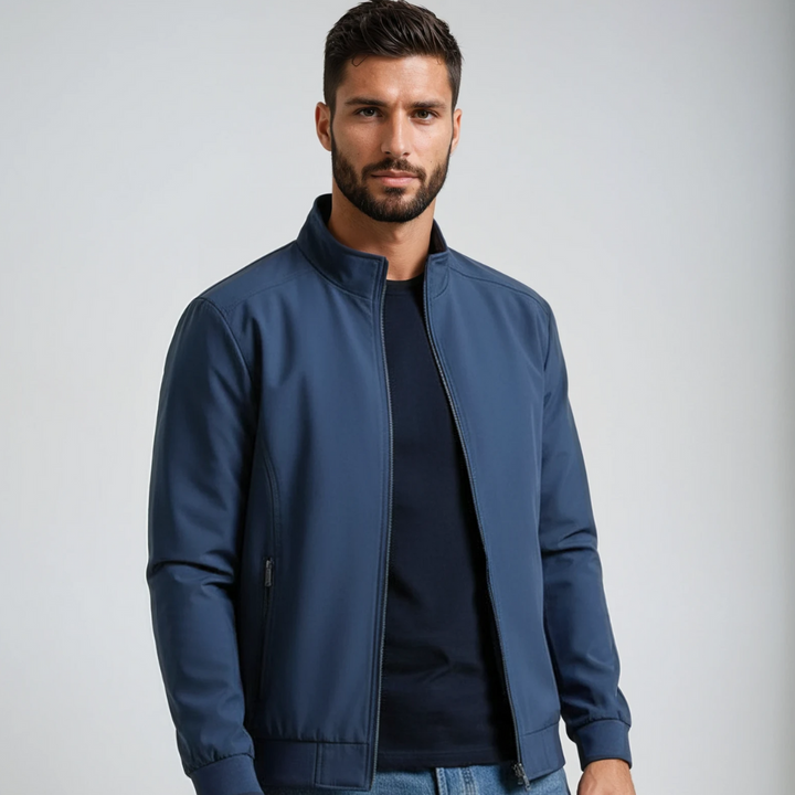 Stijlvolle heren winterjas, wind- & waterdicht, perfect als retro tussenjas. Comfortabele casual herenmode.