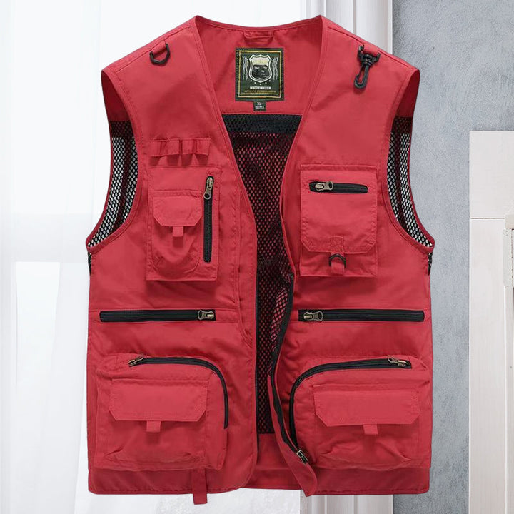 Ademende outdoor heren bodywarmer, ideaal voor wandelen en kamperen. Lichtgewicht en functioneel.