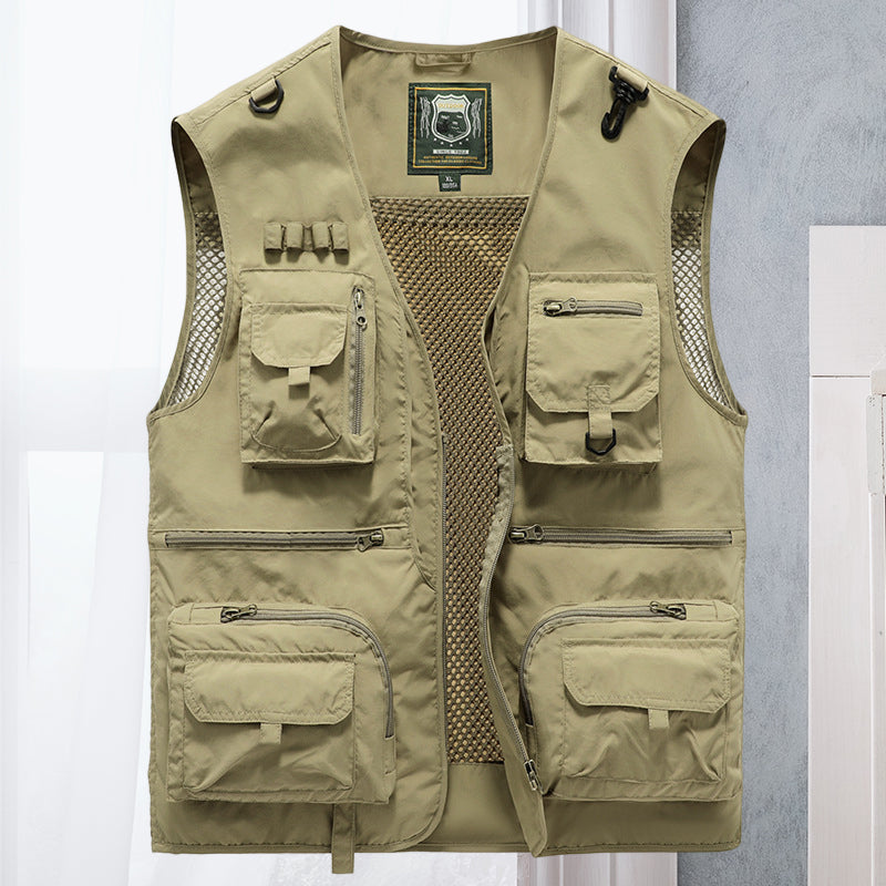Veelzijdige heren bodywarmer voor lente en herfst. Lichtgewicht, ademend en ideaal voor outdoor kleding.