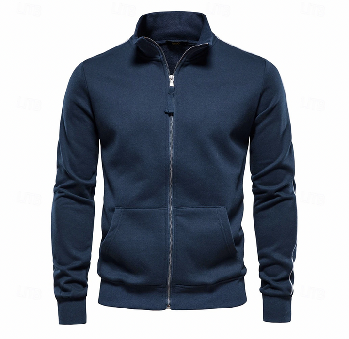 "Lichtgewicht herenvest, veelzijdig en stijlvol, in blauw, grijs, khaki of zwart voor comfort en mode."