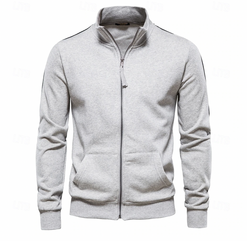"Lichtgewicht herenvest, veelzijdig en stijlvol, in blauw, grijs, khaki of zwart voor comfort en mode."