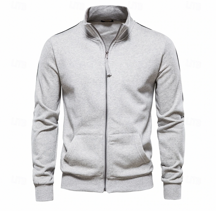 "Lichtgewicht herenvest, veelzijdig en stijlvol, in blauw, grijs, khaki of zwart voor comfort en mode."
