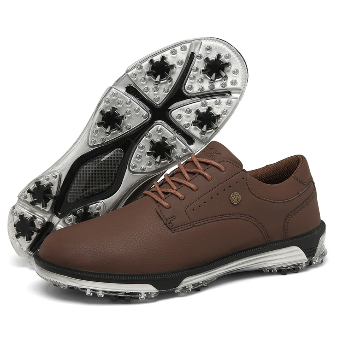 "Limited Edition golfschoenen herenschoen, wit en marineblauw, waterdicht met antislipzool voor comfort en stijl op de golfba