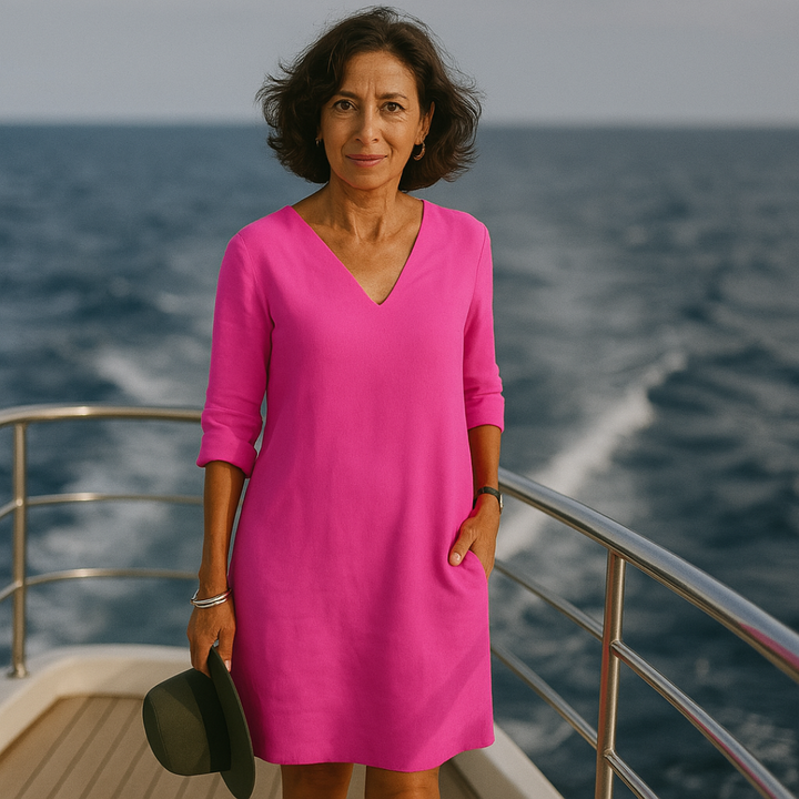 "Lova jurk zomerstijl; elegant design, zachte stof, veelzijdig, ideaal voor elke gelegenheid; in meerdere kleuren."