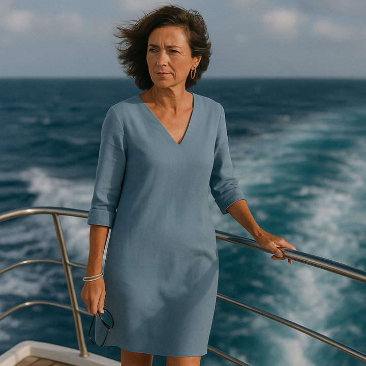"Lova jurk zomerstijl; elegant design, zachte stof, veelzijdig, ideaal voor elke gelegenheid; in meerdere kleuren."