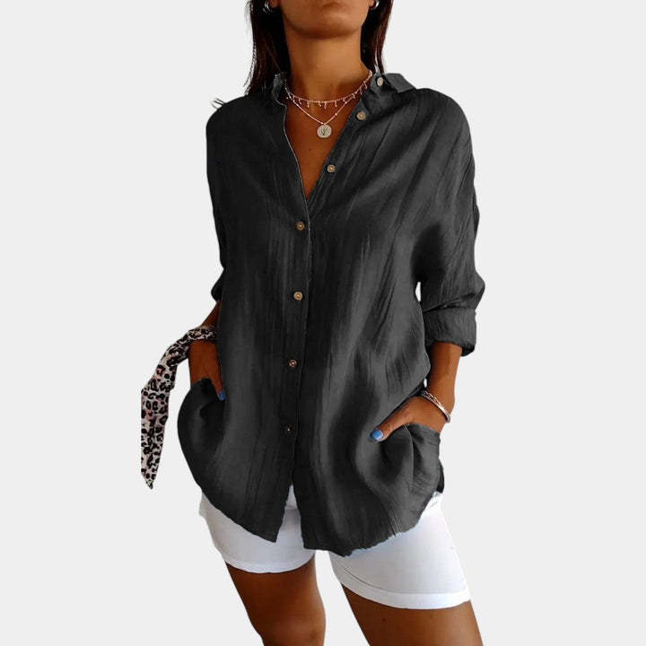 Modieuze damesmode blouse voor dagelijks en zakelijk gebruik