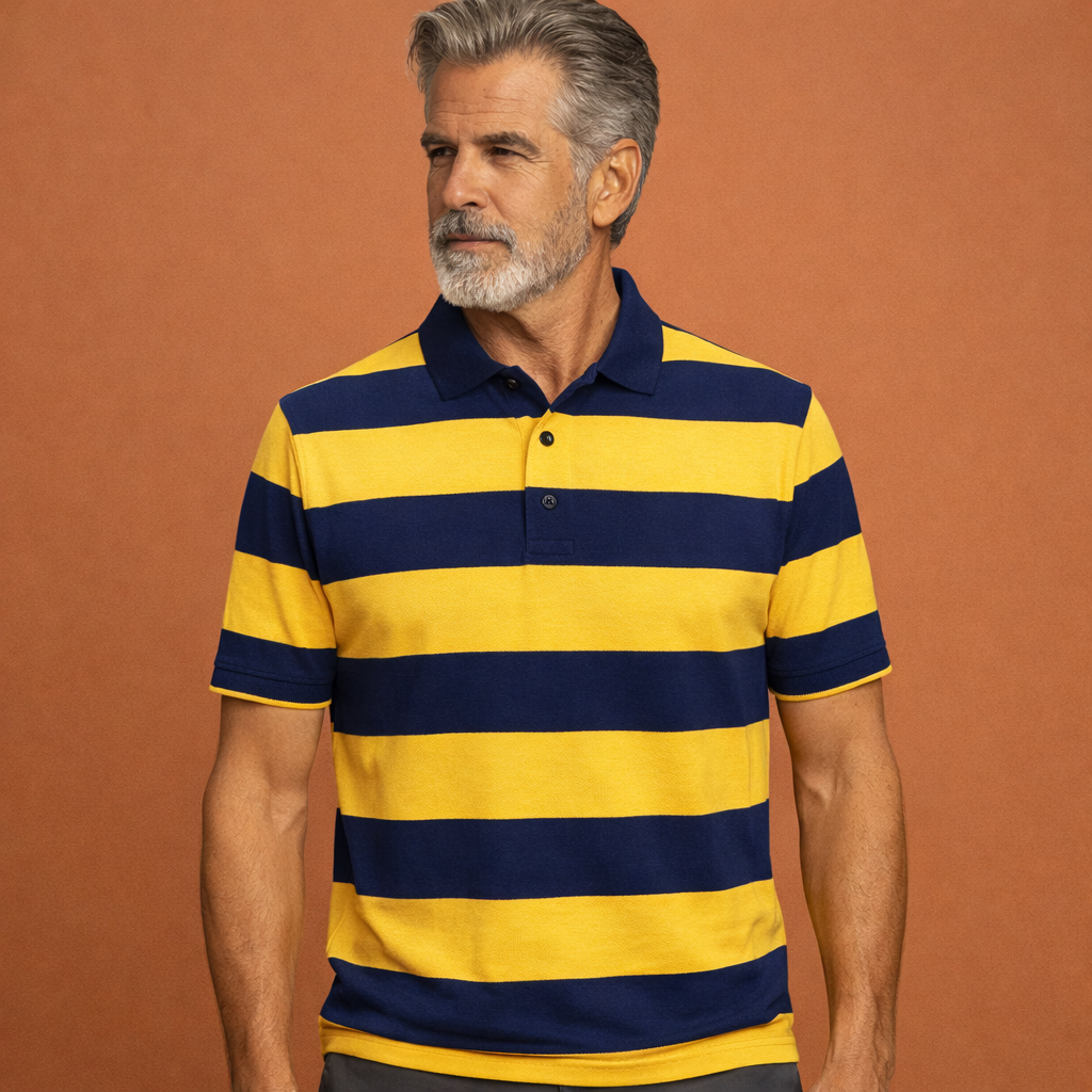 Gele heren luchtige zomerbroek, losse pasvorm voor optimaal comfort. Perfect voor casual dagen en vakantie.