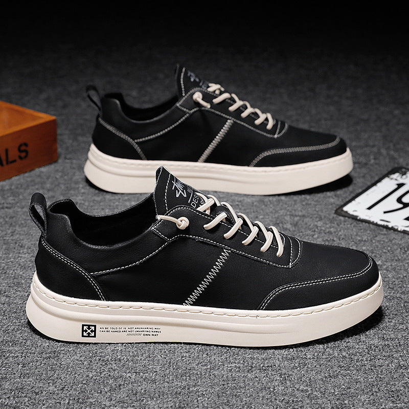 Modieuze heren sneakers in het wit voor dagelijks gebruik