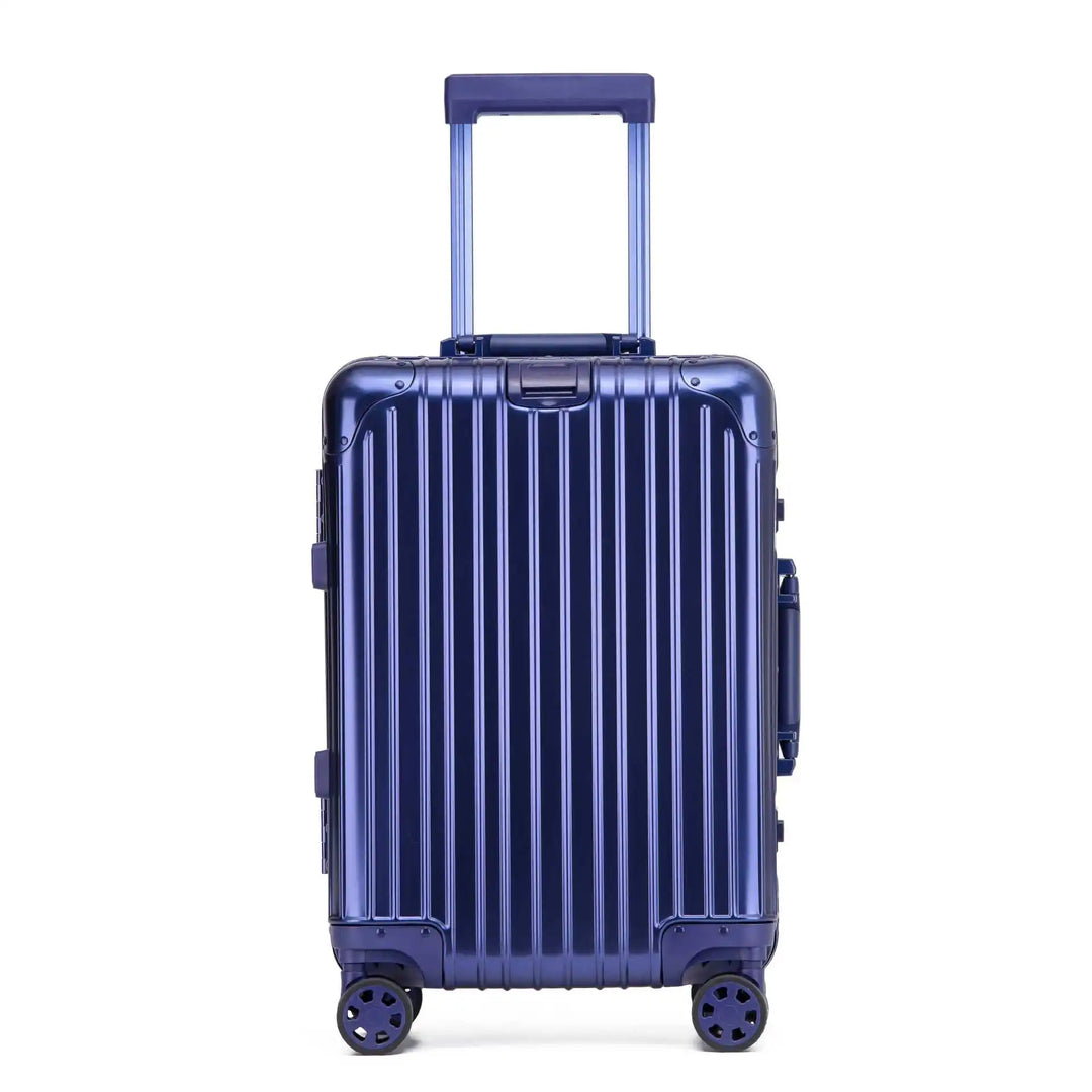 Robuuste aluminium-magnesium hardshell koffer. Beschermt uw bagage tegen stoten en krassen.