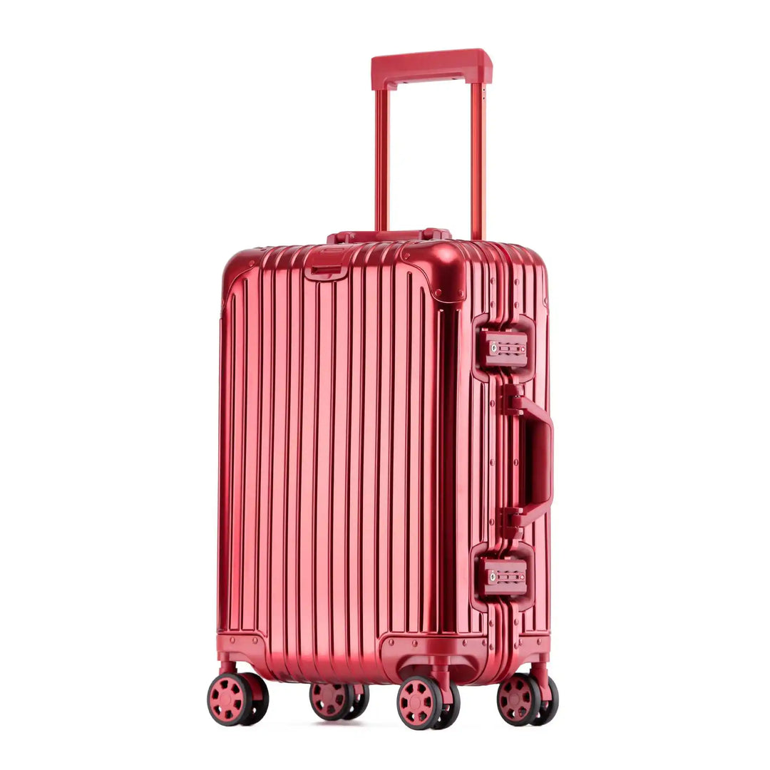 Stijlvolle aluminium-magnesium hardshell koffer. Luxe bagage voor zorgeloos reizen met klasse.