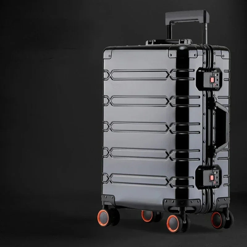 Elegante aluminium-magnesium reiskoffer Oslo, een stijlvolle reisaccessoire voor elke vakantie.