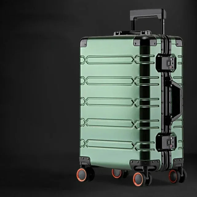 Robuuste aluminium-magnesium bagagekoffer Oslo, beschermt uw spullen optimaal.