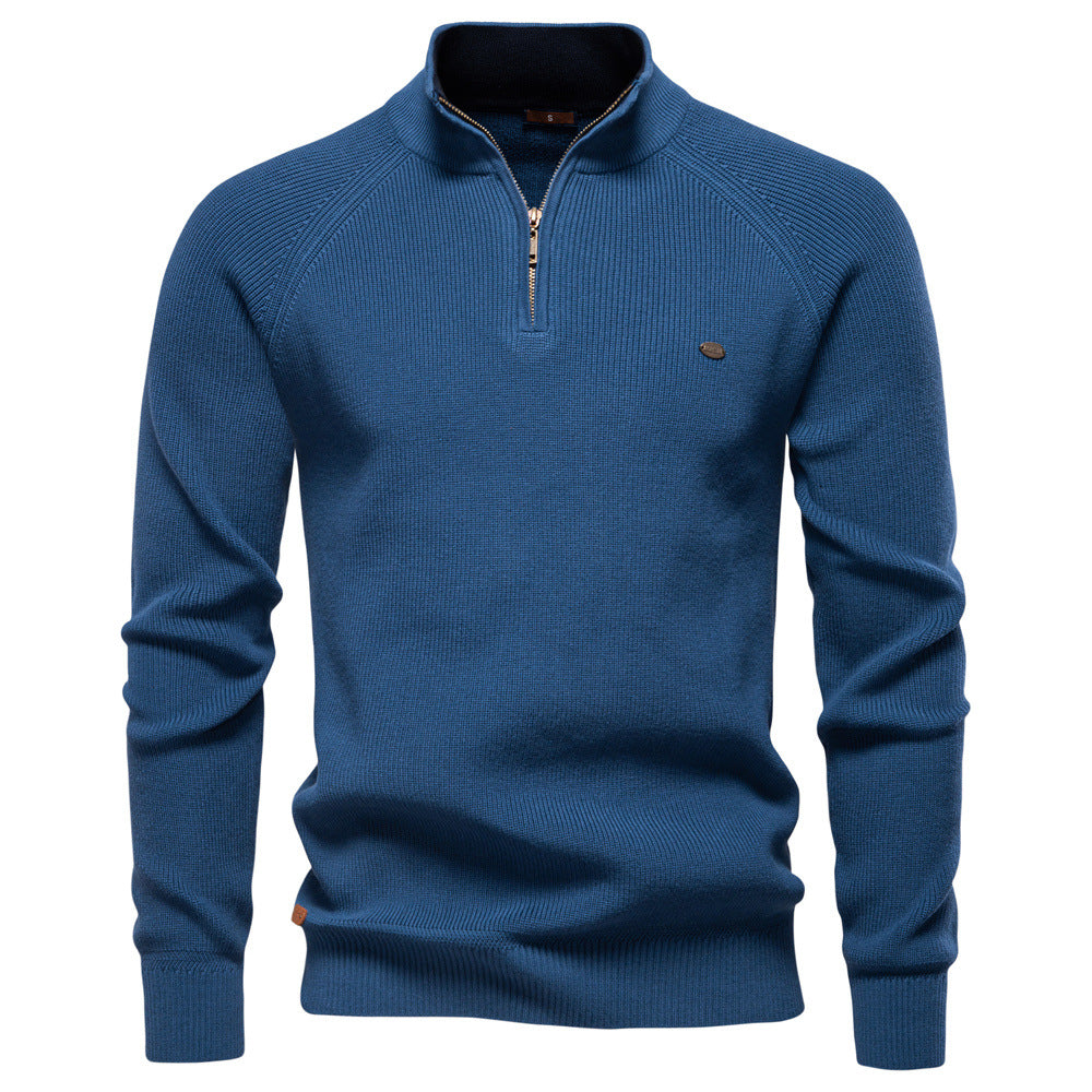 Veelzijdige heren halfzip trui; stijlvol genoeg voor werk, comfortabel voor vrije tijd en casual gelegenheden.