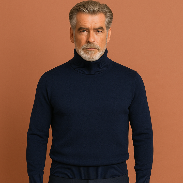 Zachte, comfortabele luxe herencoltrui, ideaal voor herfst- en wintermode. Hoogwaardige kwaliteit voor heren.