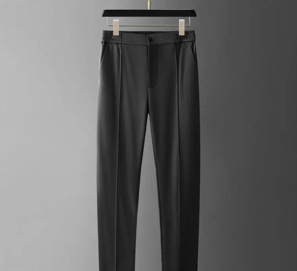 "Luxe tweedelige herenset, katoen-linnen, stijlvolle look, ademend en comfortabel, witte kleur, geschikt voor elke gelegenhei