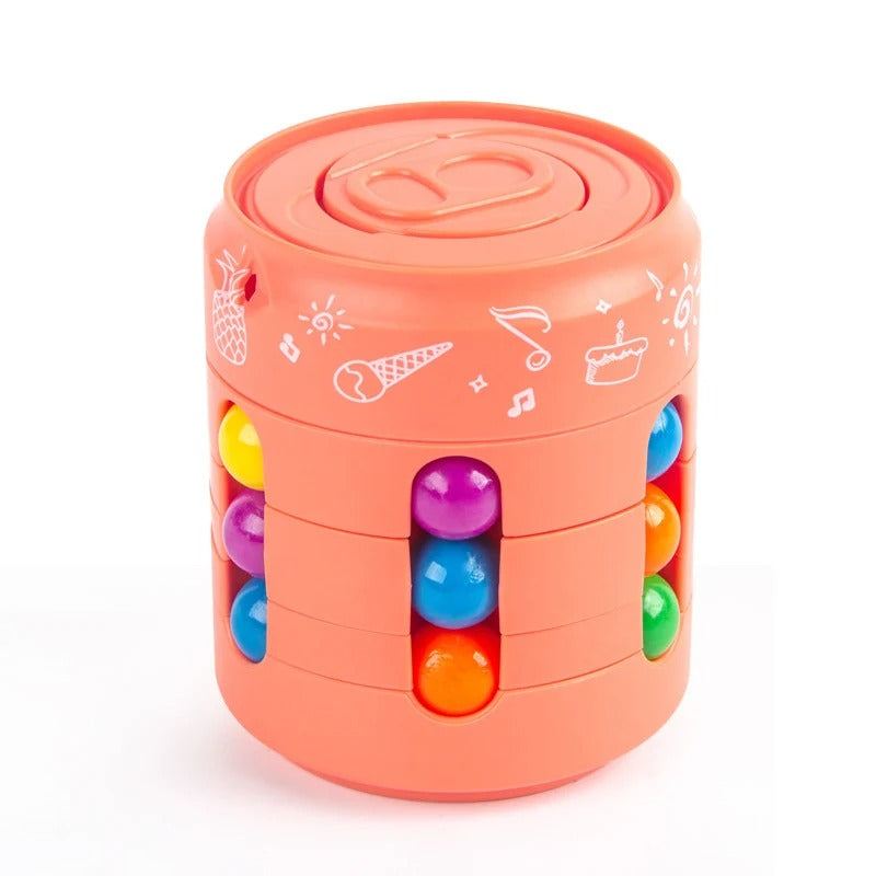 "Magic Fidget Cube - Kleurrijke antistresskubus voor stressverlichting en focus, perfect formaat voor onderweg."
