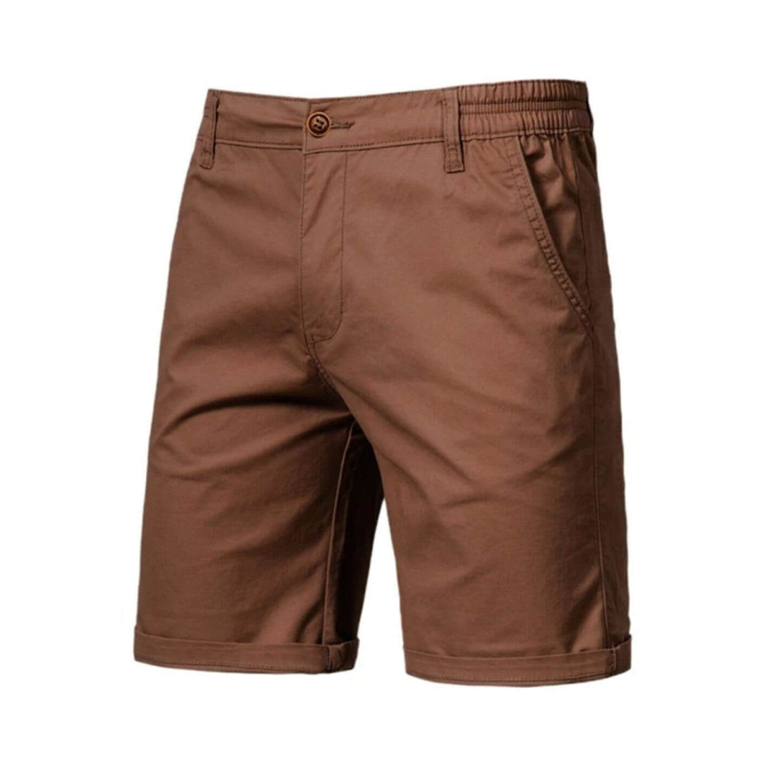 Hoogwaardige heren chino shorts, comfortabel en stijlvol. Perfecte korte broek voor zomerse casual dagen.