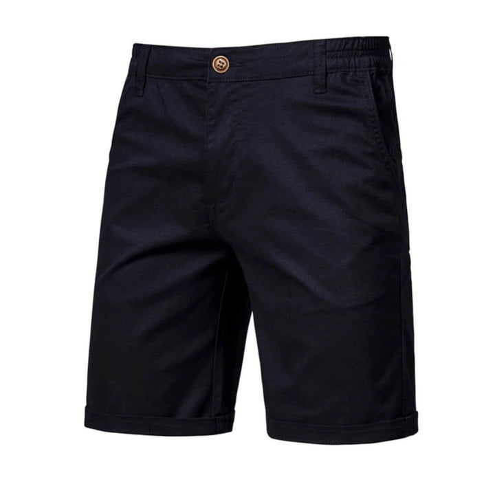 Smart casual heren chino shorts, eenvoudig te combineren voor een comfortabele en modieuze zomeroutfit.