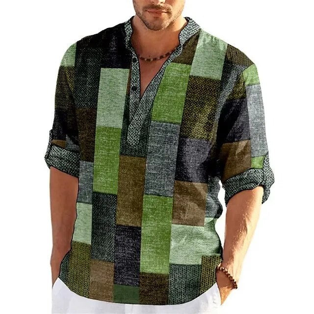 Heren poloshirt met stijlvolle 3D print en moderne pasvorm. Perfect voor een casual zomerlook.