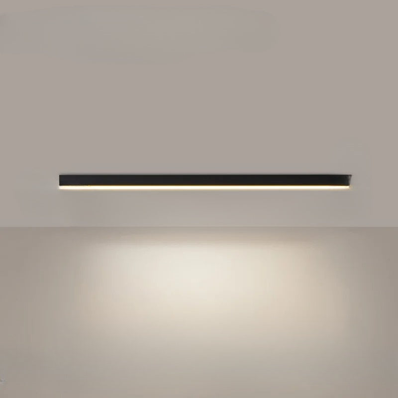 "Minimalistische LED plafondlamp met strak aluminium ontwerp, Scandinavische stijl en energiezuinige verlichting."
