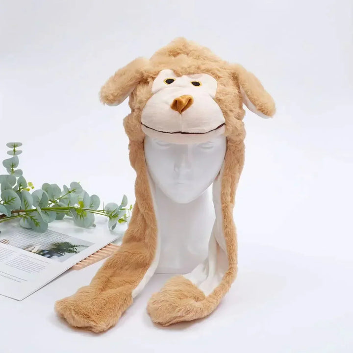 Schattige unisex muts van pluche met dynamische oren