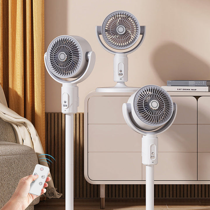 Stijlvolle stille ventilator in verpakking, klaar voor gebruik in elk huishouden