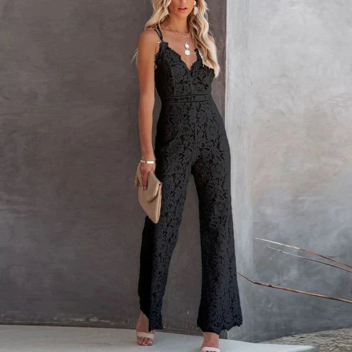 Moderne mouwloze jumpsuit voor dames met wijde pijpen, combineert moeiteloos comfort met chic.