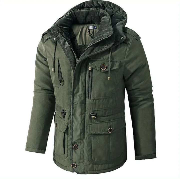 Heren winterparka met warme voering voor optimale bescherming tegen kou. Ideaal voor de winter.