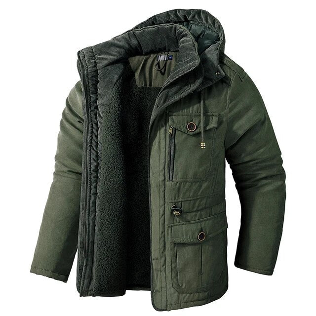 Warme heren buitenkleding: duurzame winterparka voor heren, comfortabel en klaar voor de winterkou.