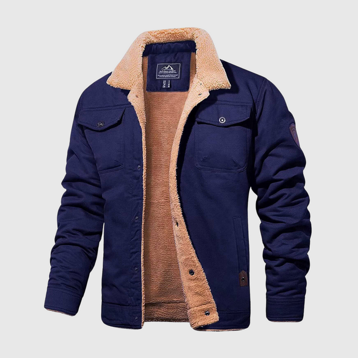 Volledige weergave van het herenjack in Marineblauw