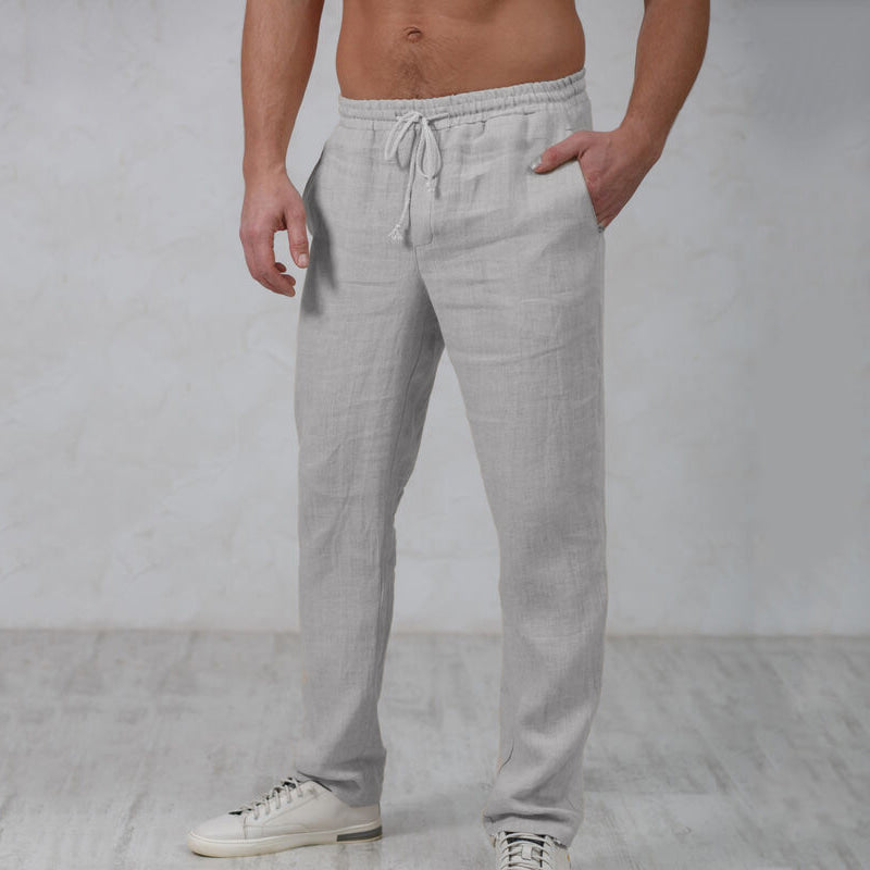 Heren broek Model Finn in grijze uitvoering voor een stijlvolle look